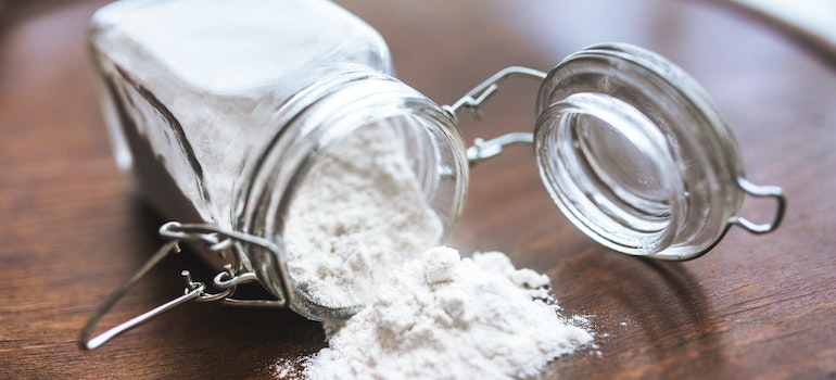 Baking soda in a jar