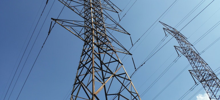 Electrical pole as a place where bird nests create fire hazards